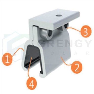 KOK Metal Roof Solar Clamps