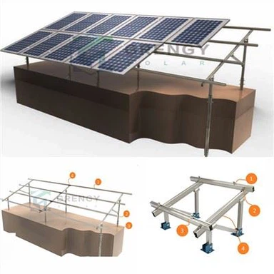 Instalasi Cepat Struktur Pemasangan Tanah Surya