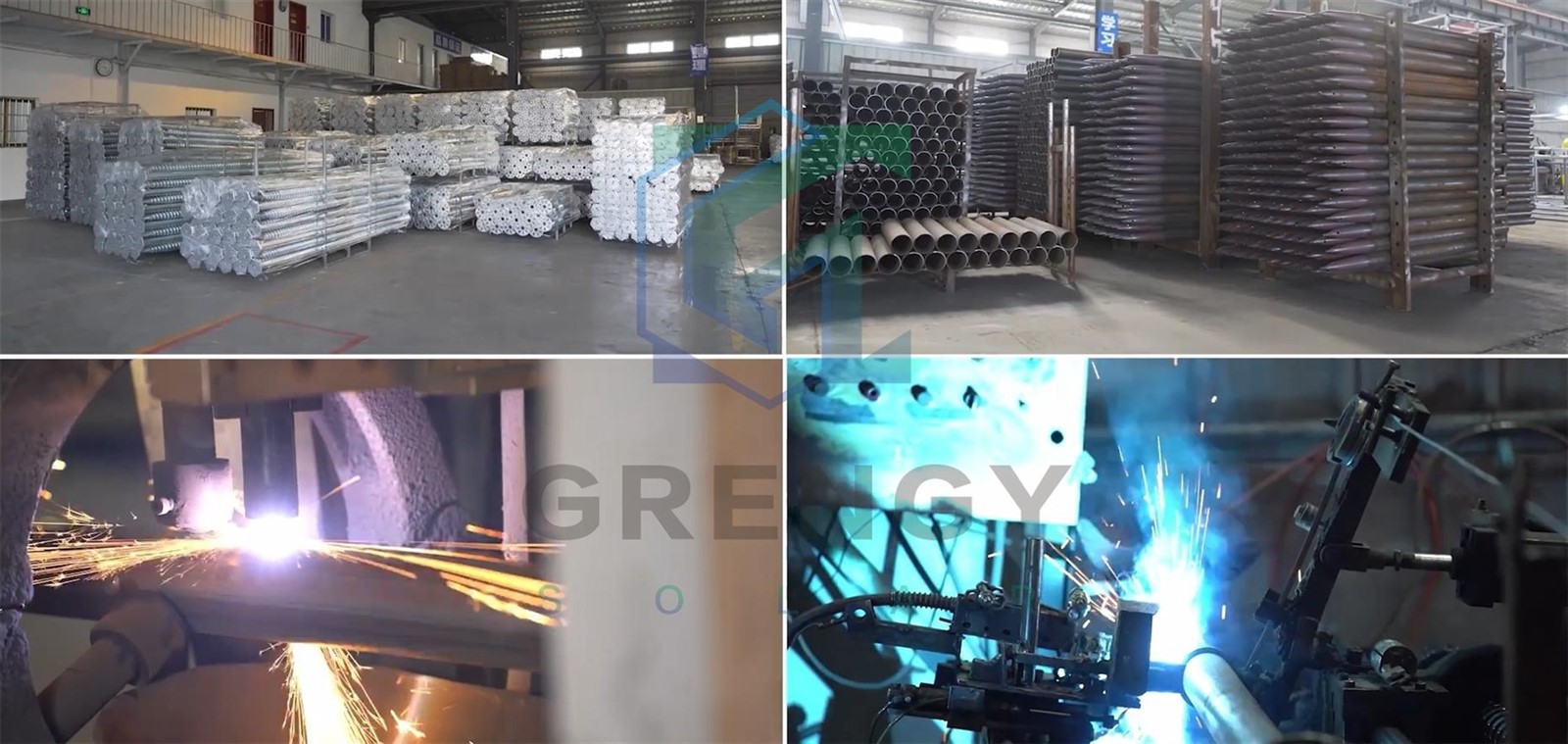 Galvanized Ground Screws for Solar Farms No-Concrete Foundation Anchors Galvanized Ground Screws for Solar Farms No-Concrete Foundation Anchors