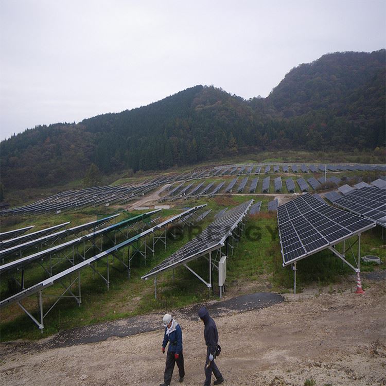 Factory ground solar panel mounting racking japan Factory ground solar panel mounting racking japan
