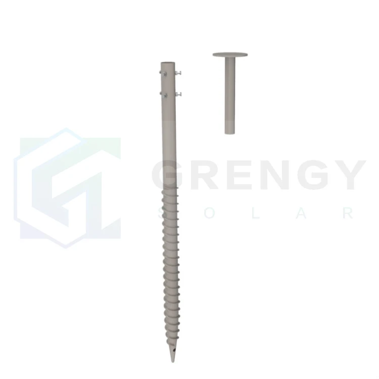 Galvanized Solar Screw Piles Ground Screw Pile adjustable screw pile with little blades