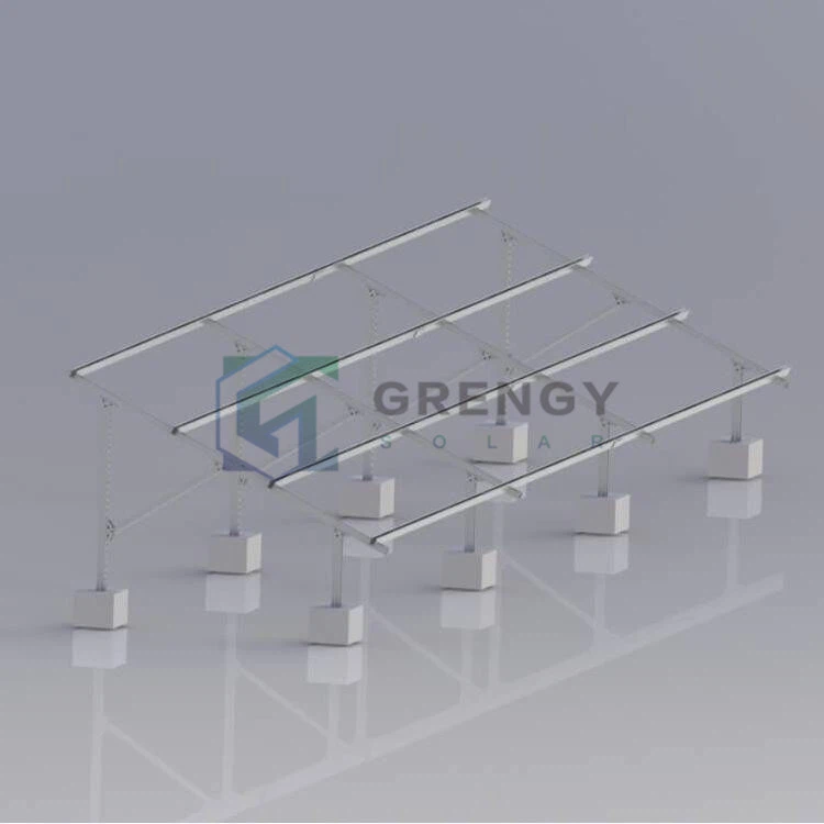 solar slope ground mounting system for carbon steel