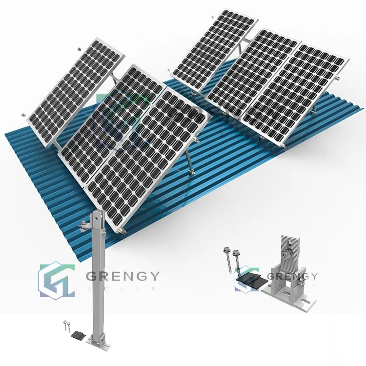 Aluminum Triangle Adjustable Angle Solar Panels Roof Mounting Racking
