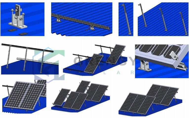 installation solar mounting roof system