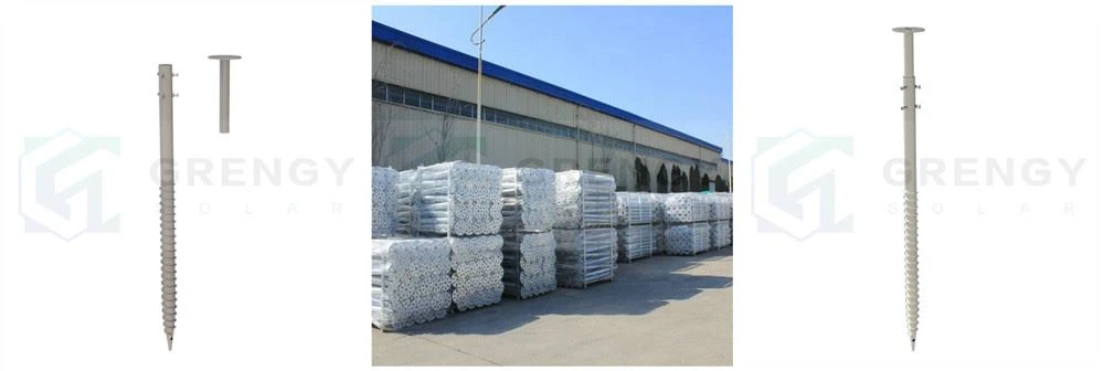 adjustable solar screw pile_ adjustable solar screw pile_