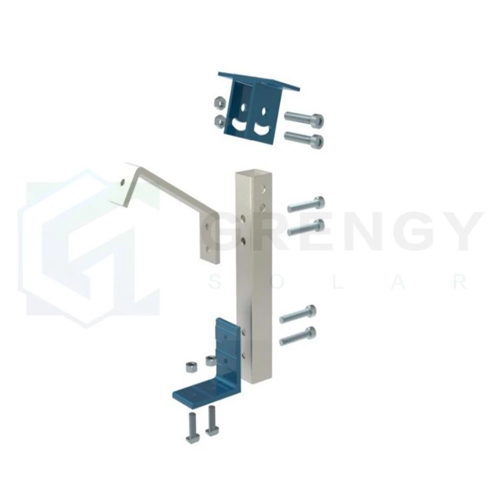 rear leg of ballast solar racking