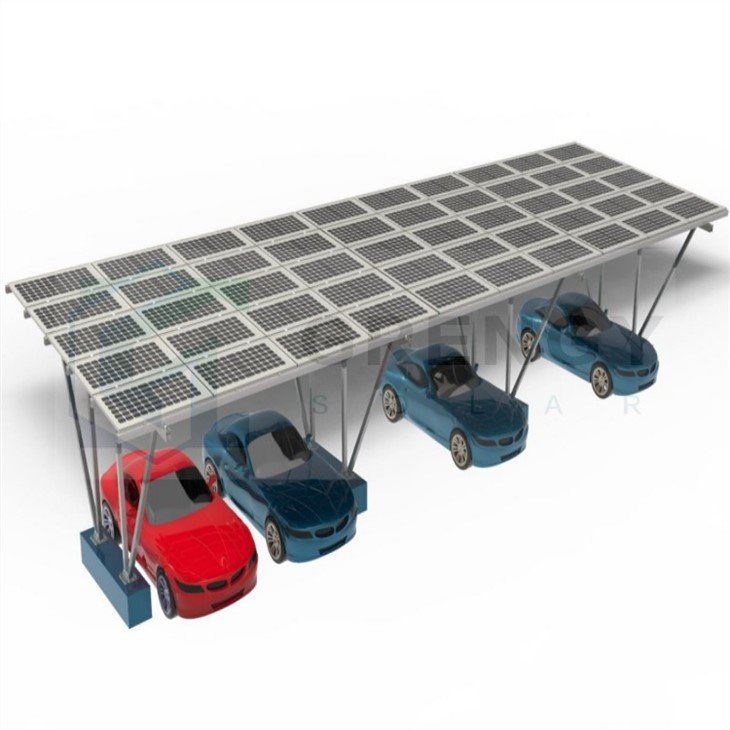 Dudukan Parkir Mobil Struktur Aluminium Surya
