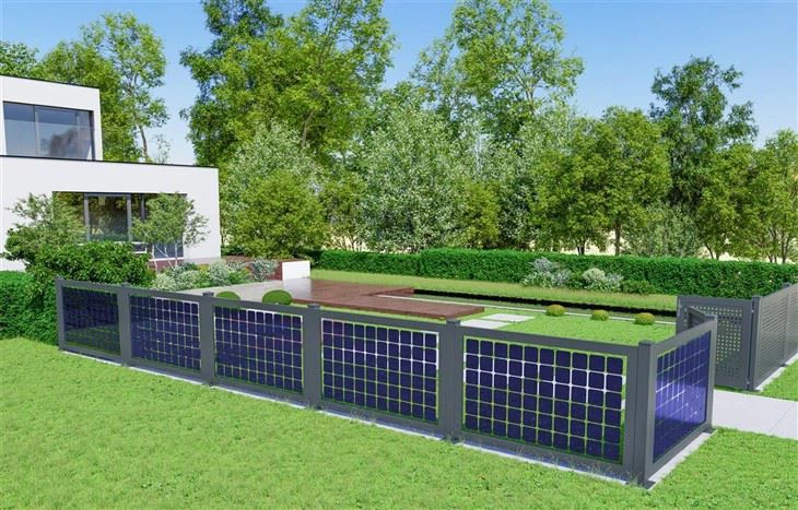 Bifacial Solar Fence Mounting