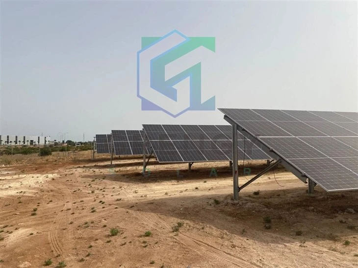 Ground Solar Mounting With C Channel Steel Support