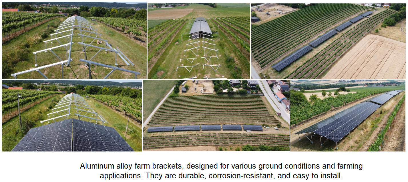 Solar mounting for farming and agriculture projects made made of aluminum· Solar mounting for farming and agriculture projects made made of aluminum·