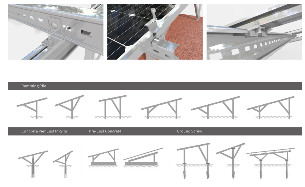 galvanized steel solar structure