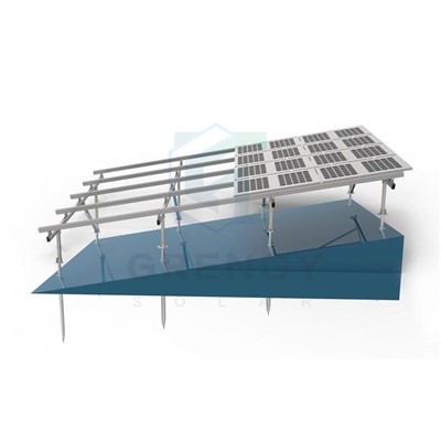 Sistem Racking Aluminium Ground untuk Panel Surya|Solusi sudut kemiringan yang dapat disesuaikan