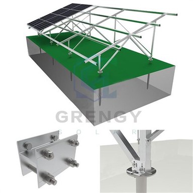 Memperbaiki racking matahari miring