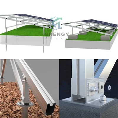 Rangka Panel Surya PV yang Dipasang di Tanah