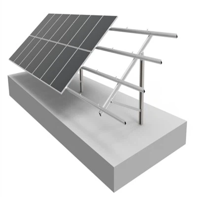 Struktur pemasangan surya aluminium tiang pancang