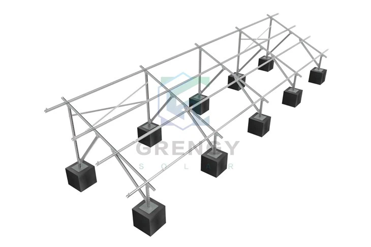 Solar Ground Concrete Base Mounting System