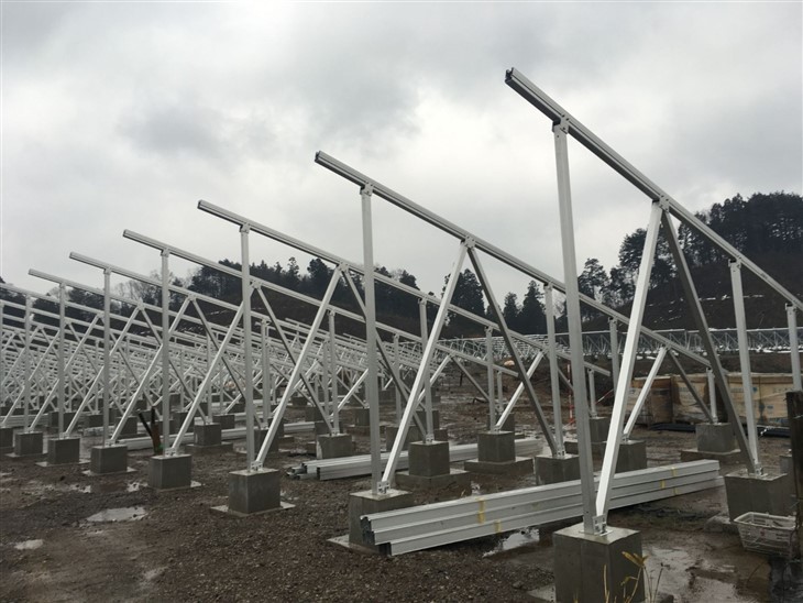 Solar Ground Concrete Base Mounting System