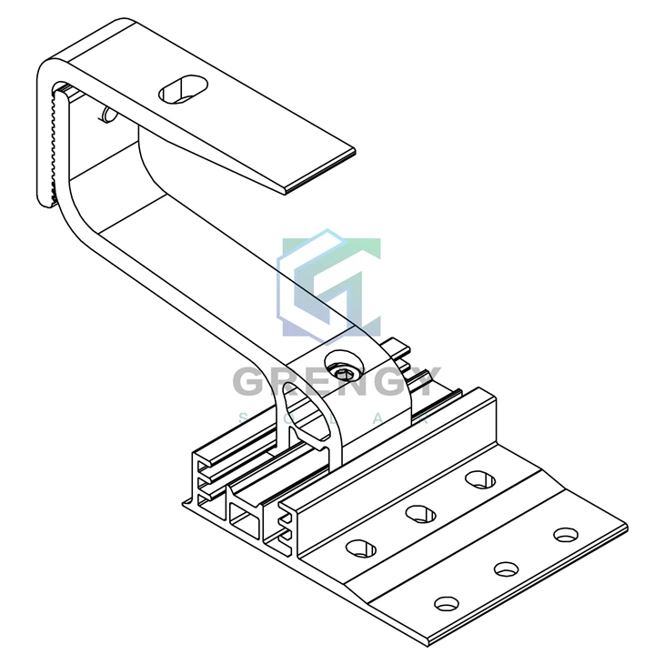 Solid Adjustable Tile Roof Hook Aluminium